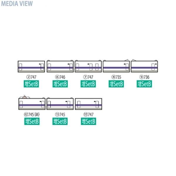 98426 N700系(N700S)東海道・山陽新幹線増結セットB(8両) – Central