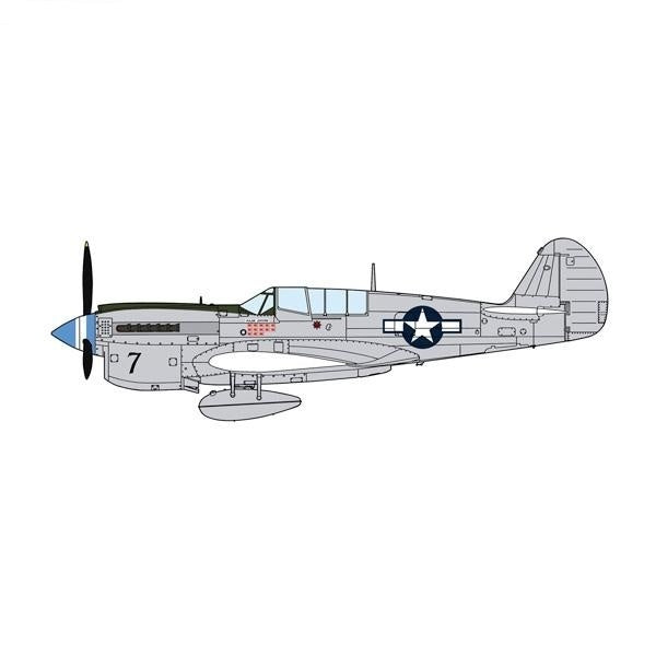 07516 1/48 P-40N ウォーホーク 'ナチュラルメタル エーセス