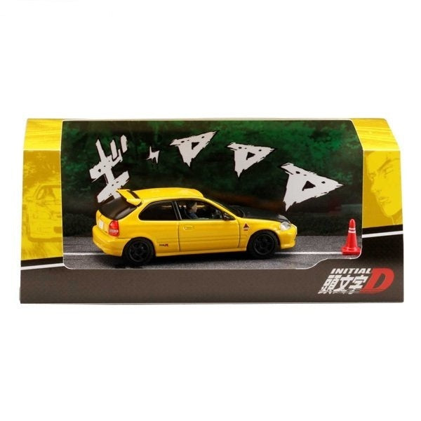 HJ642016DA HJ64 1/64 Honda CIVIC (EK9) 東堂塾 /舘智幸 (ドライバー