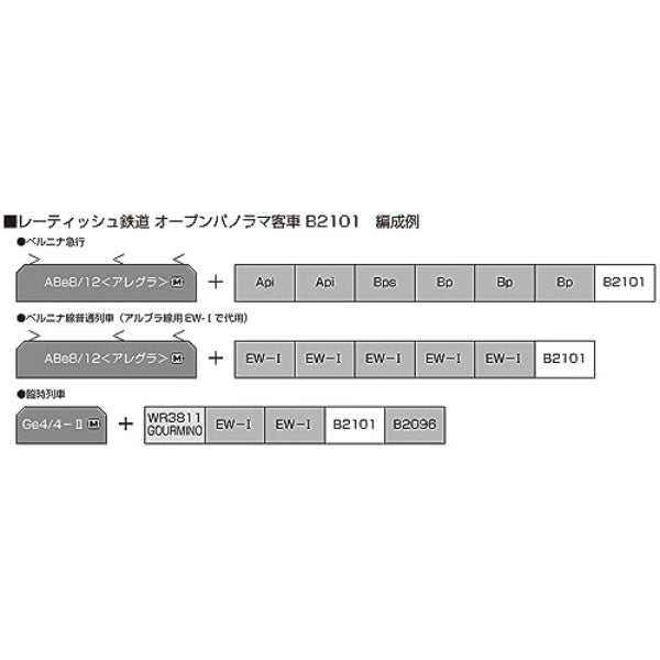 5253-2 レーティッシュ鉄道 オープンパノラマ客車 B2101 – Central