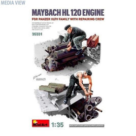 ミニアート MA35331 1/35 III/IV号戦車用マイバッハHL120エンジン 修理工兵付き