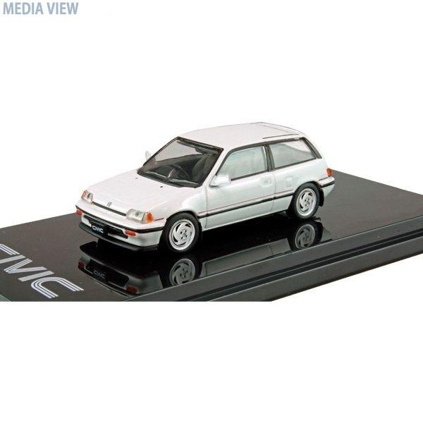 HJ641029SW HJ64 1/64 Honda CIVIC Si (AT) 1986 Special Edition White